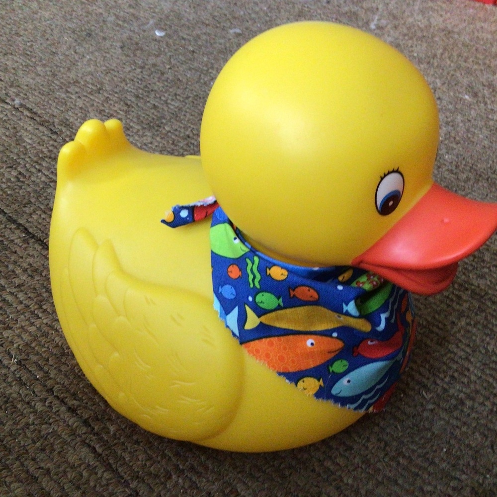 Very largeRubber ducky with bandana